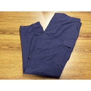 Propper Mens 2XL/L Navy Blue Button Fly Cargo Hiking Tactical Pants Military EUC